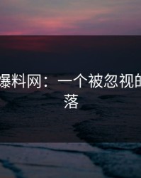 探秘51爆料网：一个被忽视的宝藏角落