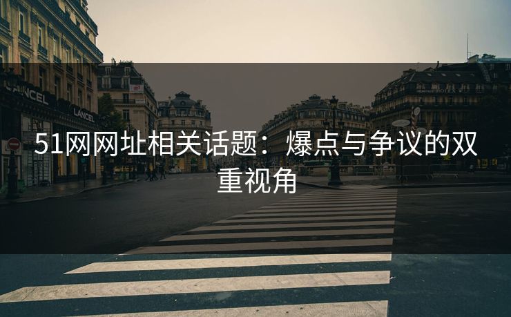 51网网址相关话题：爆点与争议的双重视角