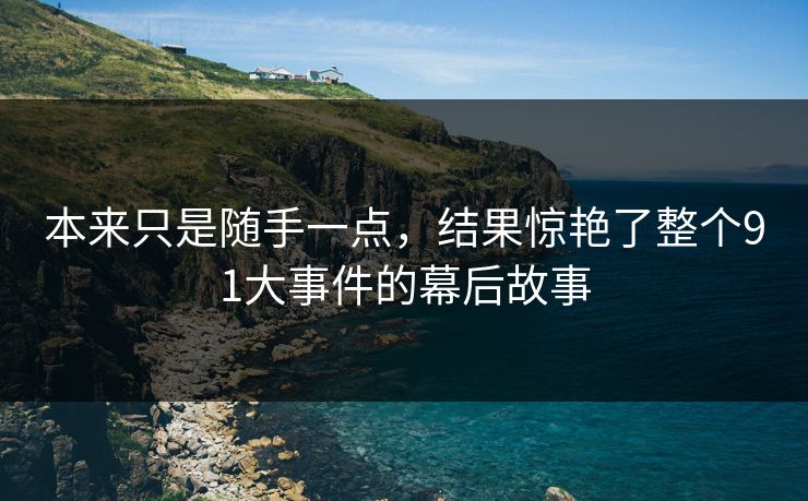 本来只是随手一点，结果惊艳了整个91大事件的幕后故事