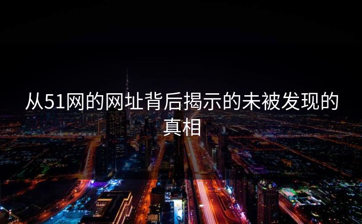 从51网的网址背后揭示的未被发现的真相