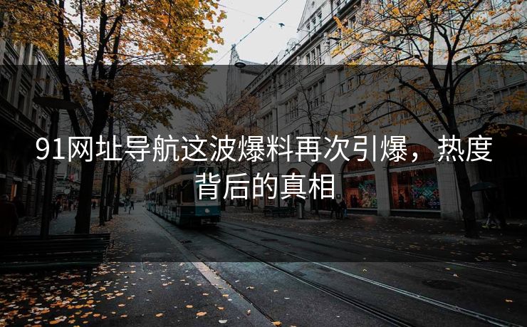91网址导航这波爆料再次引爆，热度背后的真相